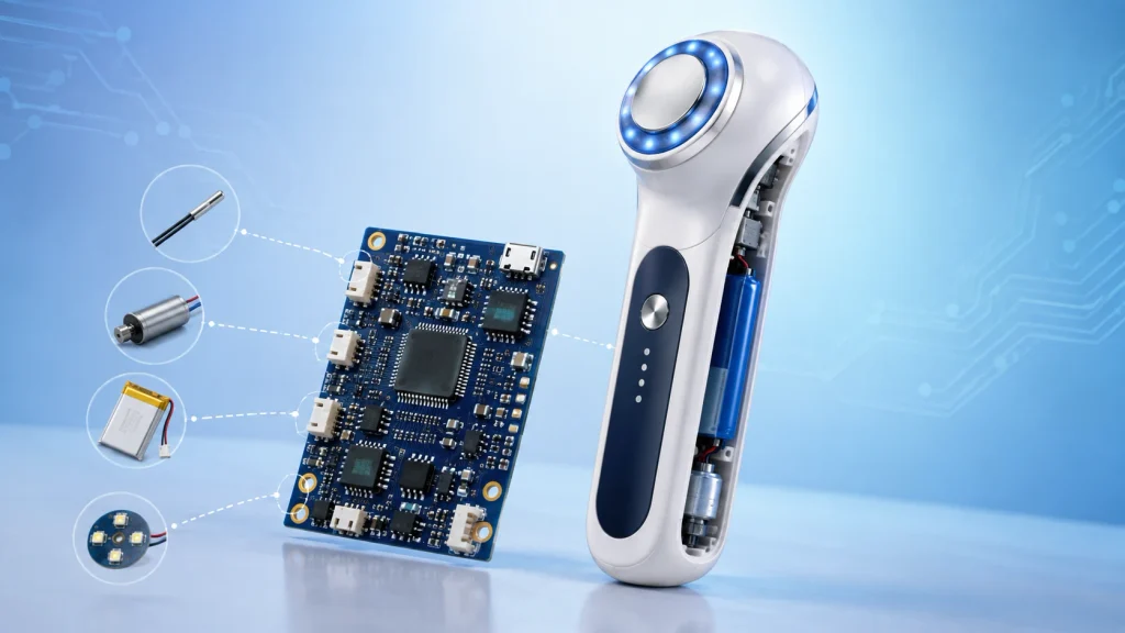 手持美容仪工作原理及MCU选型:温控、振动与触摸设计 handheld beauty device mcu hero